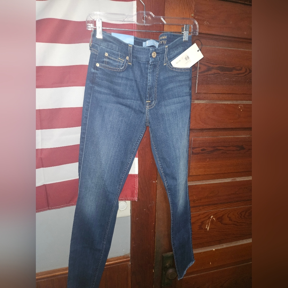 NWT Women's 7 For All Mankind Blue Jeans